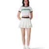 Gestreepte geplooide minirok Gestreepte geplooide minirok