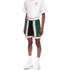 Gestreepte mesh-Shorts Gestreepte mesh-Shorts