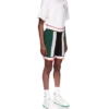 Gestreepte mesh-Shorts Gestreepte mesh-Shorts