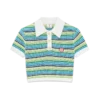 Gestrept poloshirt met korte mouwen Gestrept poloshirt met korte mouwen