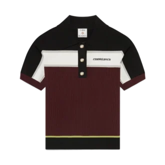 Gestrept poloshirt met korte mouwen
