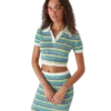 Gestrept poloshirt met korte mouwen Gestrept poloshirt met korte mouwen