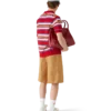 Gestreptes oversized Poloshirt
