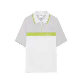Grijs poloshirt met korte mouwen