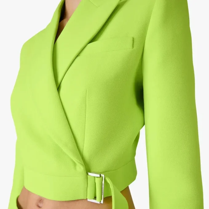 Groen crêpe maatwerkjasje Groen crêpe maatwerkjasje