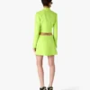Groene crêpe minirok Groene crêpe minirok