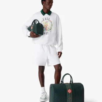 Groene Monogram-weekendtas