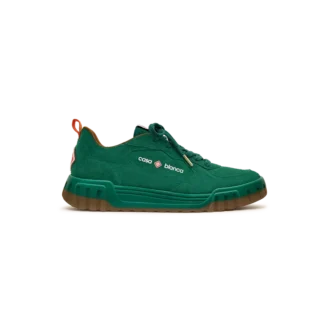 Groene suède Court-sneaker voor dames