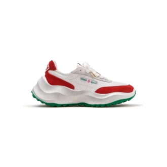 Heren Atlantis witte & rode sneaker