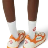 Heren Court oranje & witte sneakers