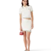 Katoenen bouclé minirok