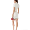 Katoenen bouclé minirok