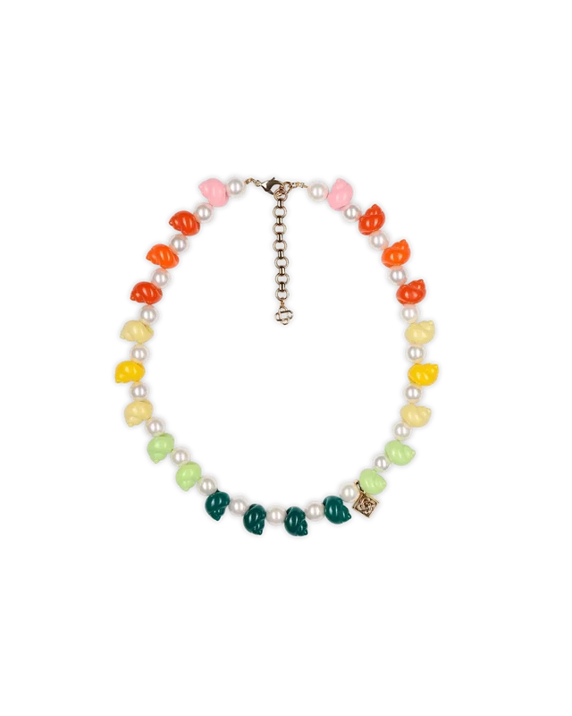 Ketting met schelpen en parels Ketting met schelpen en parels