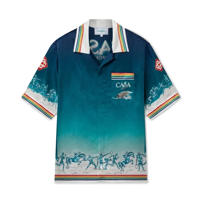 La Daesse Du Stade zijden overhemd La Daesse Du Stade zijden overhemd