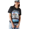 La Pramonition T-shirt met kristallen versiering La Pramonition T-shirt met kristallen versiering
