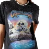 La Pramonition T-shirt met kristallen versiering La Pramonition T-shirt met kristallen versiering