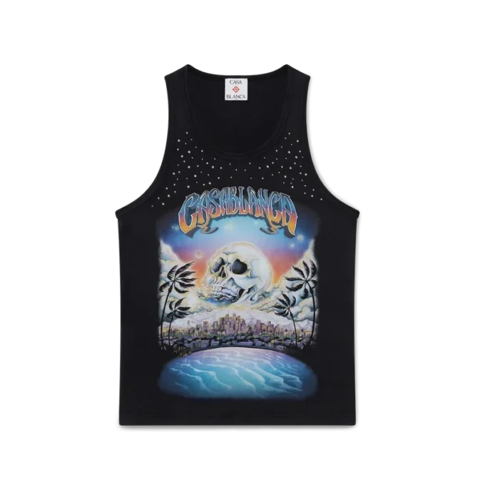La Pramonition tanktop met kristallen La Pramonition tanktop met kristallen