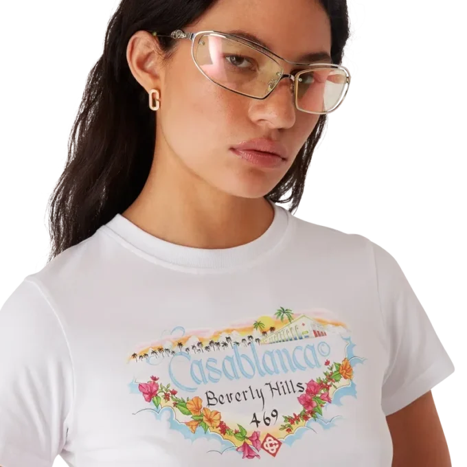Los Angeles Store Cropped Baby Tee Los Angeles Store Cropped Baby Tee