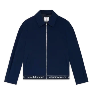 Marineblauw wollen colbert