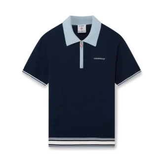 Merino gebreid tennispoloshirt Merino gebreid tennispoloshirt