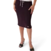 Midi-rok van katoengebreid