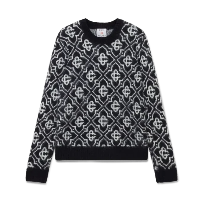 Mohair trui met monogram Mohair trui met monogram