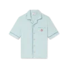Monogram badstof shirt met korte mouwen Monogram badstof shirt met korte mouwen