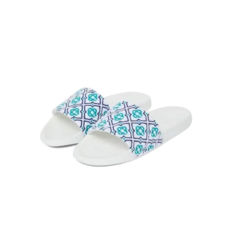 Monogram badstof slippers voor dames