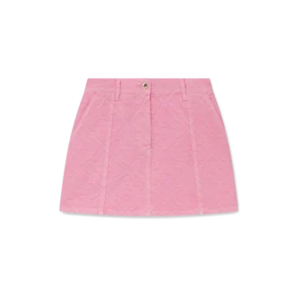 Monogram denim rok