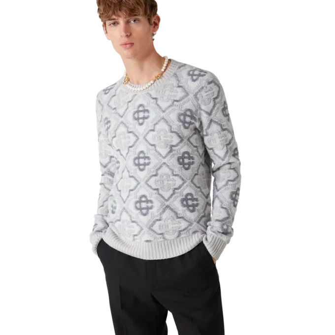 Monogram gebreide trui Monogram gebreide trui