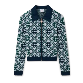 Monogram gebreide trui met rits