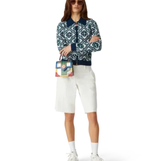 Monogram gebreide trui met rits