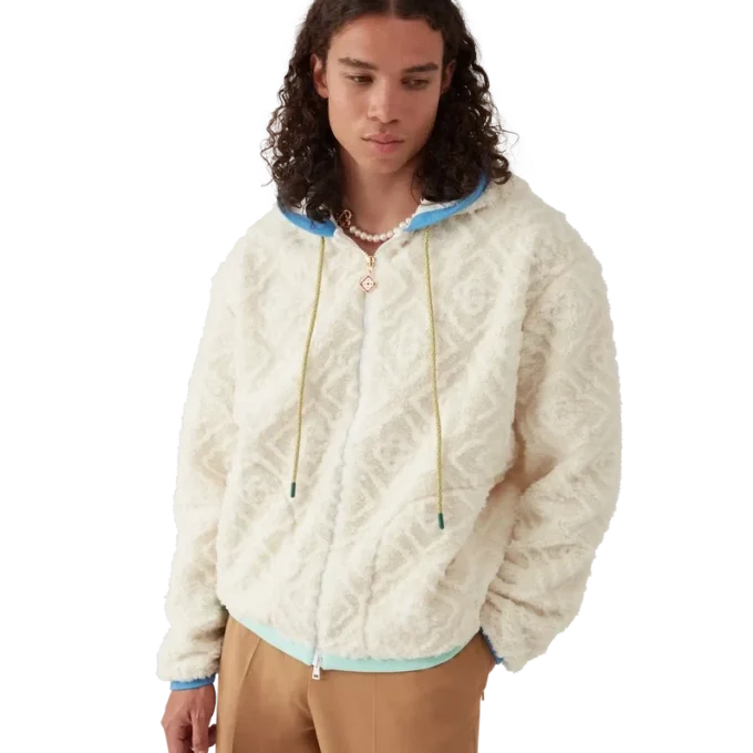Monogram Jacquard fleecejas Monogram Jacquard fleecejas