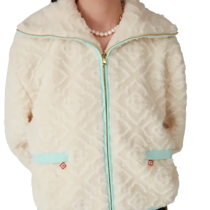 Monogram Jacquard fleecejas
