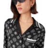 Monogram pyjama van zijden satijn Monogram pyjama van zijden satijn