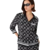 Monogram pyjama van zijden satijn Monogram pyjama van zijden satijn
