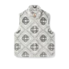 Monogram-vest van imitatiebont Monogram-vest van imitatiebont