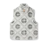 Monogram-vest van imitatiebont Monogram-vest van imitatiebont