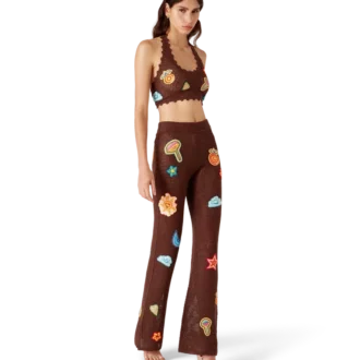 Motif gehaakte broek