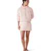 Nylon gewattede minirok