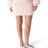 Nylon gewattede minirok