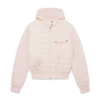 Nylon gewatteerd jack met capuchon