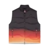 Nylon puffer-gilet met kleurverloop Nylon puffer-gilet met kleurverloop