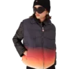 Nylon puffer-gilet met kleurverloop Nylon puffer-gilet met kleurverloop