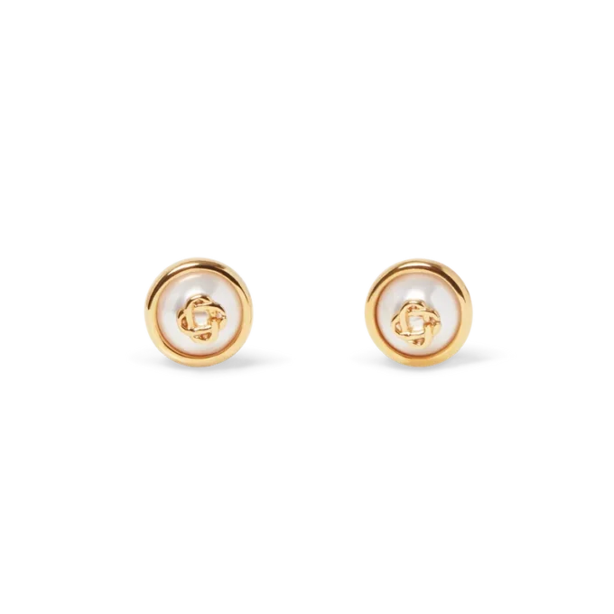 Oorbellen met parel-logo Oorbellen met parel-logo