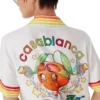 Oranje Mascot-overhemd met korte mouwen van zijden twill Oranje Mascot-overhemd met korte mouwen van zijden twill