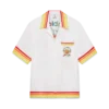 Oranje Mascot-overhemd met korte mouwen van zijden twill Oranje Mascot-overhemd met korte mouwen van zijden twill