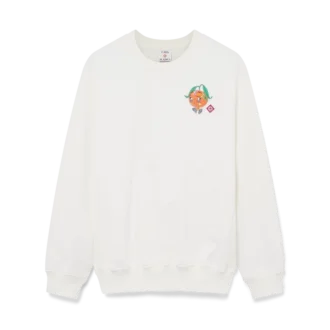 Oranje mascotte-sweatshirt