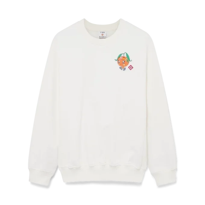 Oranje mascotte-sweatshirt Oranje mascotte-sweatshirt