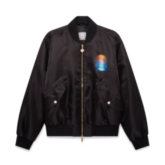 Organza bomberjack met kleurverloop